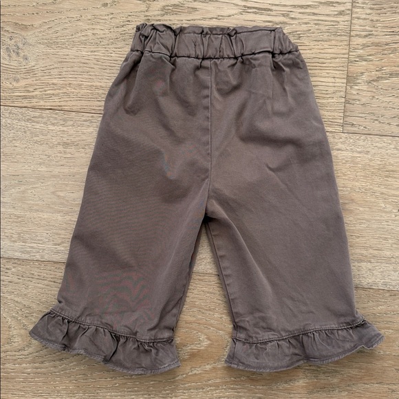 Zara Brown Ruffled Pants size 1 1/2 years (18 months) - Picture 6 of 7